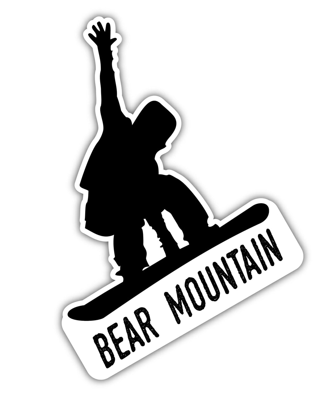 Bear Mountain California Ski Adventures Souvenir 4 Inch Vinyl Decal Sticker Mountain Design