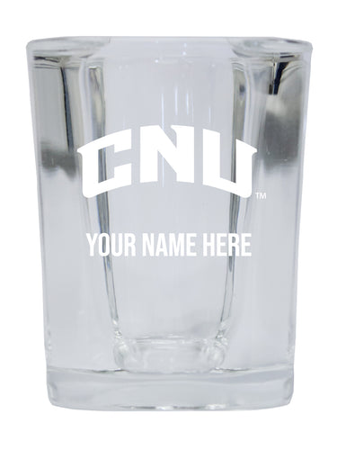 NCAA Christopher Newport Captains Personalized 2oz Stemless Shot Glass - Custom Laser Etched 4-Pack