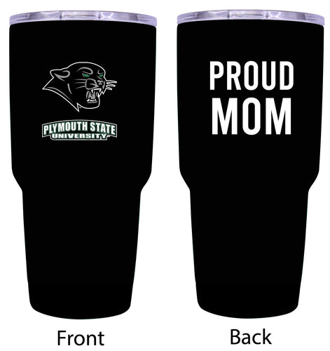 Plymouth State University Proud Mom 24 oz Insulated Stainless Steel Tumbler - Black