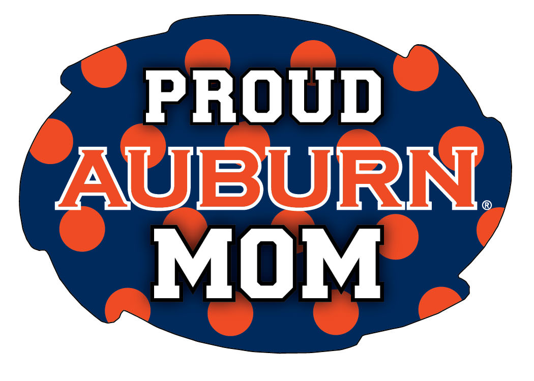 Auburn University Ncaa Collegiate Trendy Polka Dot Proud Mom 5