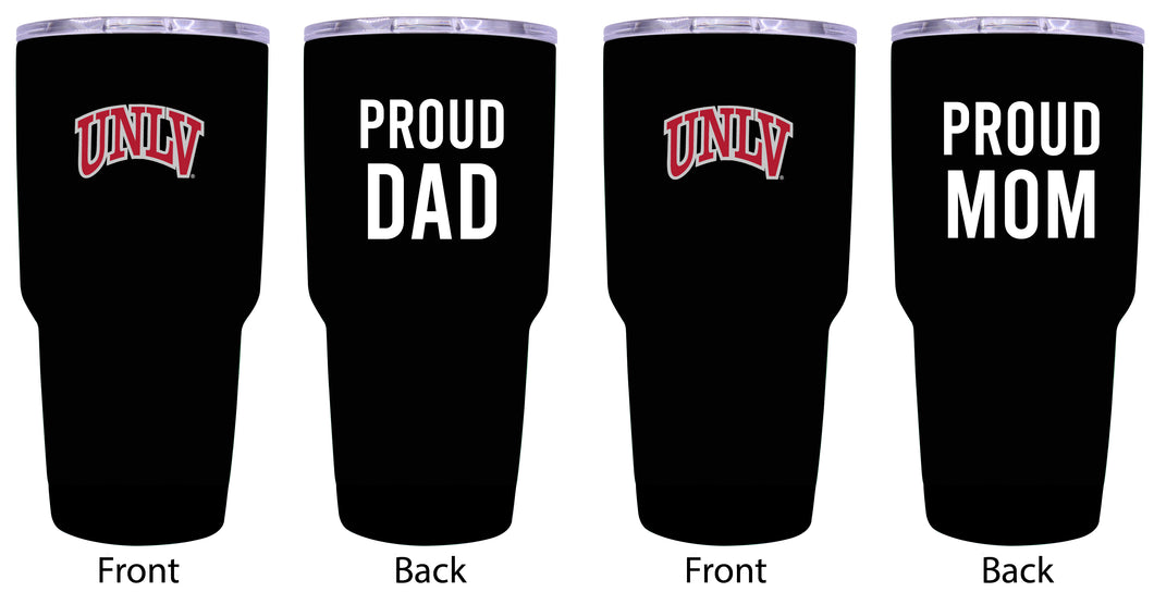 UNLV Rebels Proud Parent 24 oz Insulated Tumblers Set - Black, Mom & Dad Edition