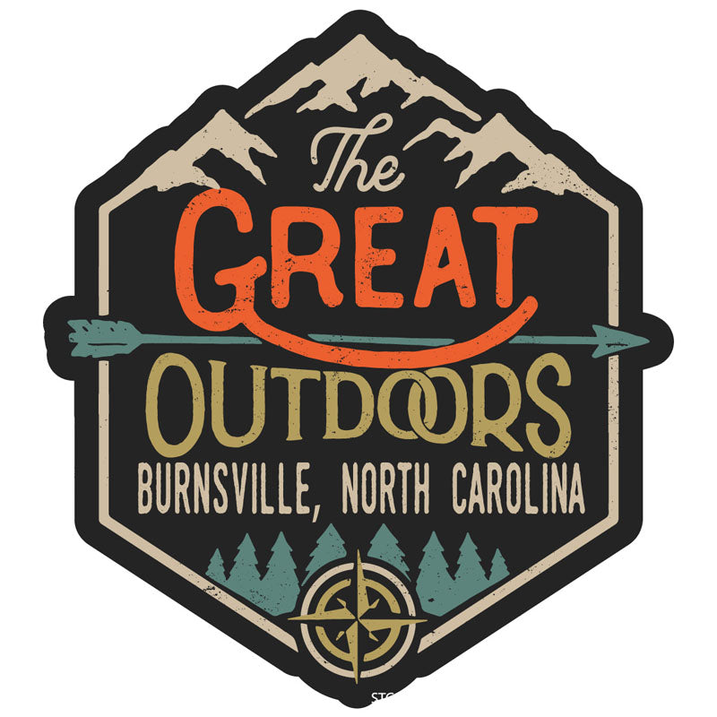 Burnsville North Carolina Souvenir Decorative Stickers (Choose theme and size)