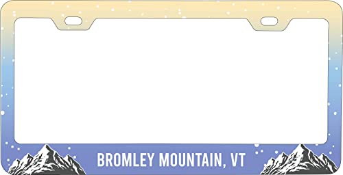 Bromley Mountain Vermont Ski Snowboard Winter Adventures Metal License Plate Frame