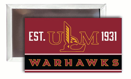 University of Louisiana Monroe  2x3-Inch NCAA Vibrant Collegiate Fridge Magnet - Multi-Surface Team Pride Accessory Single Unit