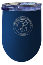Load image into Gallery viewer, Norfolk State University 12 oz Etched Insulated Wine Stainless Steel Tumbler - Choose Your Color
