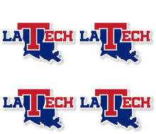 Load image into Gallery viewer, Louisiana Tech Bulldogs 2-Inch Mascot Logo NCAA Vinyl Decal Sticker for Fans, Students, and Alumni
