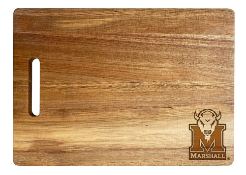 Marshall Thundering Herd Classic Acacia Wood Cutting Board - Small Corner Logo