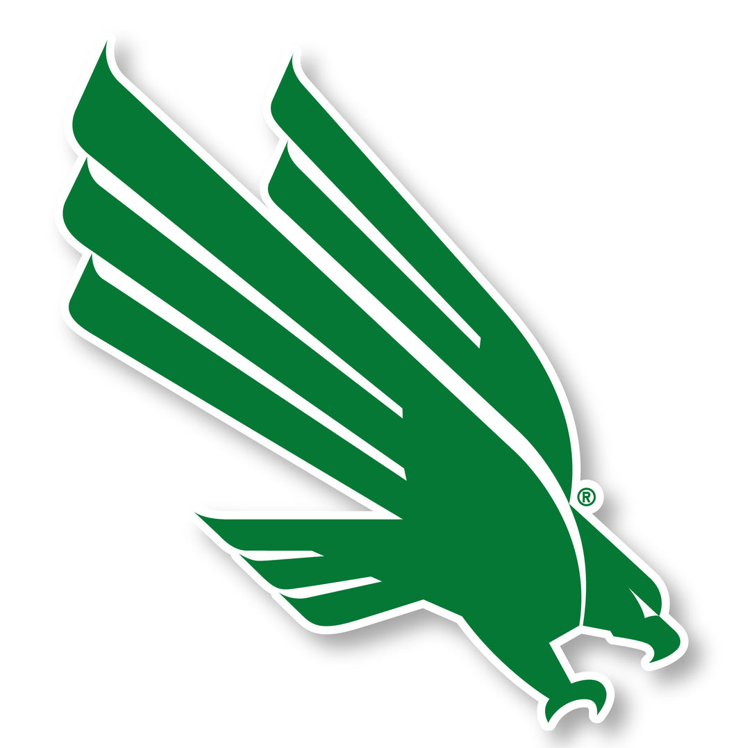 North Texas 2-Inch Mascot Logo NCAA Vinyl Decal Sticker for Fans, Students, and Alumni