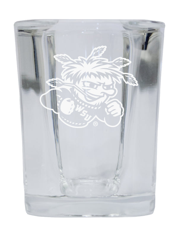 Wichita State Shockers NCAA Collector's Edition 2oz Square Shot Glass - Laser Etched Logo 