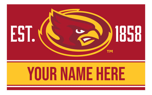 Personalized Customizable Iowa State Cyclones Wood Sign with Frame Custom Name