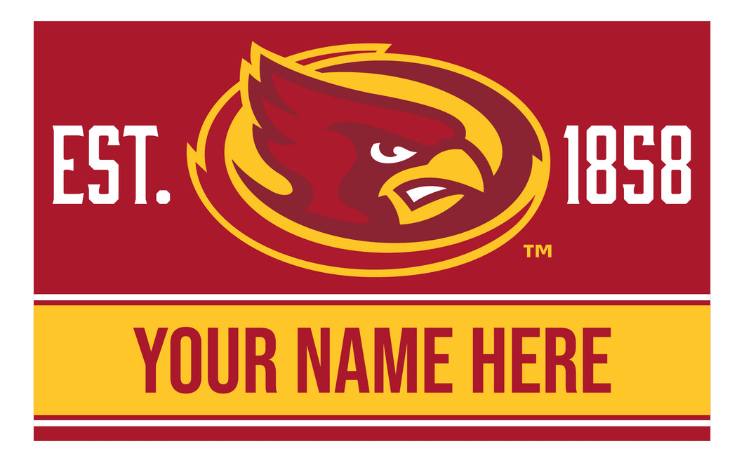 Personalized Customizable Iowa State Cyclones Wood Sign with Frame Custom Name