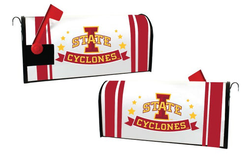 Iowa State Cyclones NCAA Officially Licensed Mailbox Cover Logo and Stripe Design