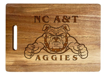 Load image into Gallery viewer, North Carolina A&amp;T State Aggies Classic Acacia Wood Cutting Board - Small Corner Logo
