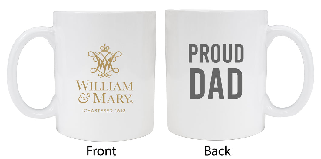 William and Mary Proud Dad Ceramic Coffee Mug - White
