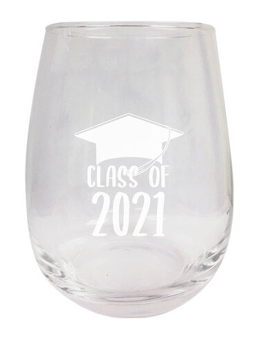 Class of 2021 Graduation Stemless Wine Glass