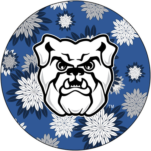 Butler Bulldogs Round 4-Inch NCAA Floral Love Vinyl Sticker - Blossoming School Spirit Decal