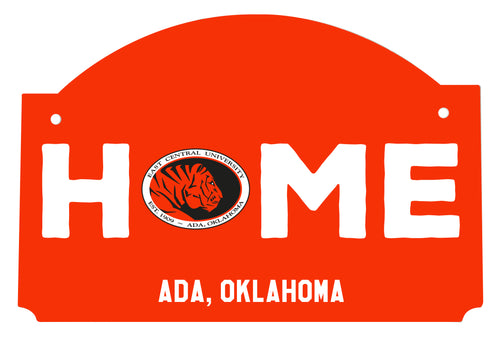 East Central University Tigers Wood Sign with String