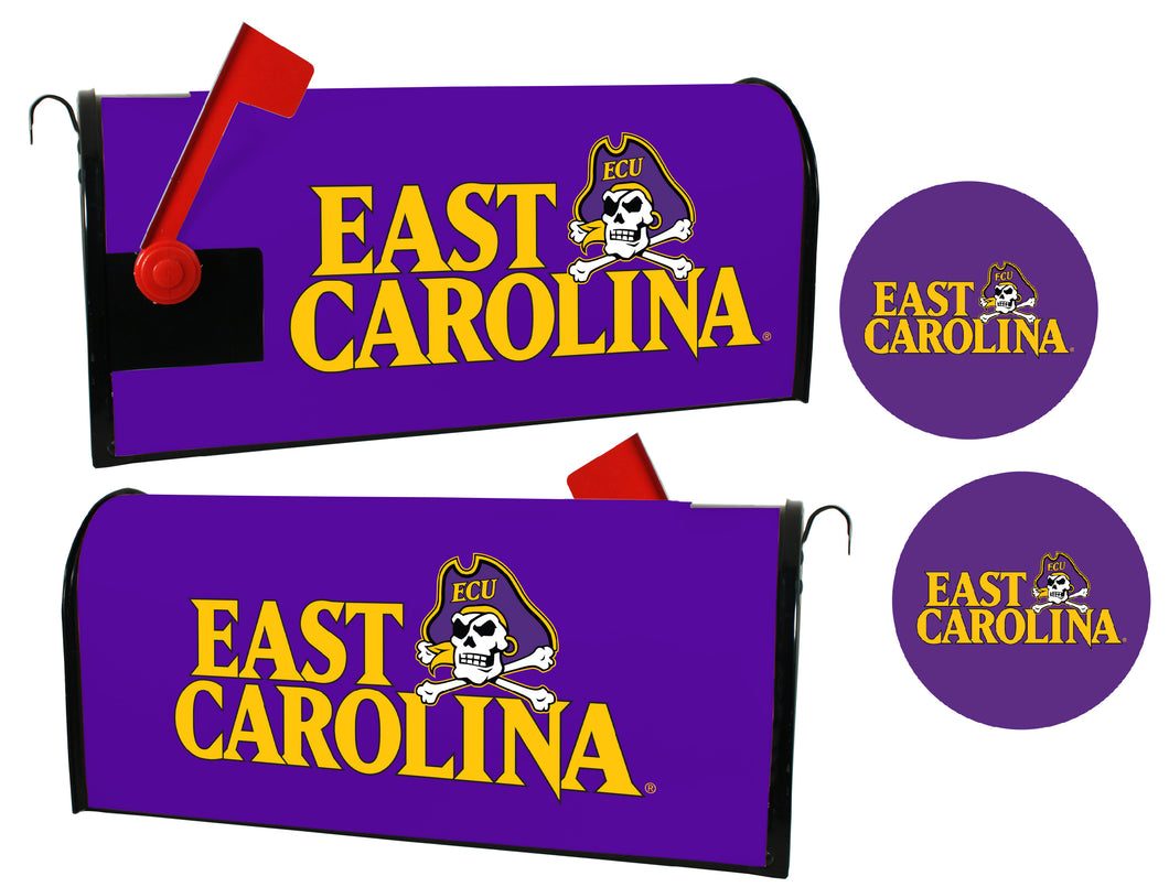 East Carolina Pirates NCAA Officially Licensed Mailbox Cover & Sticker Set