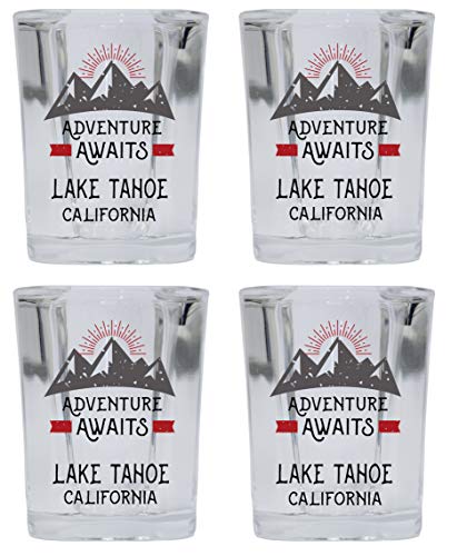 Lake Tahoe California Shot Glass 4 Pack