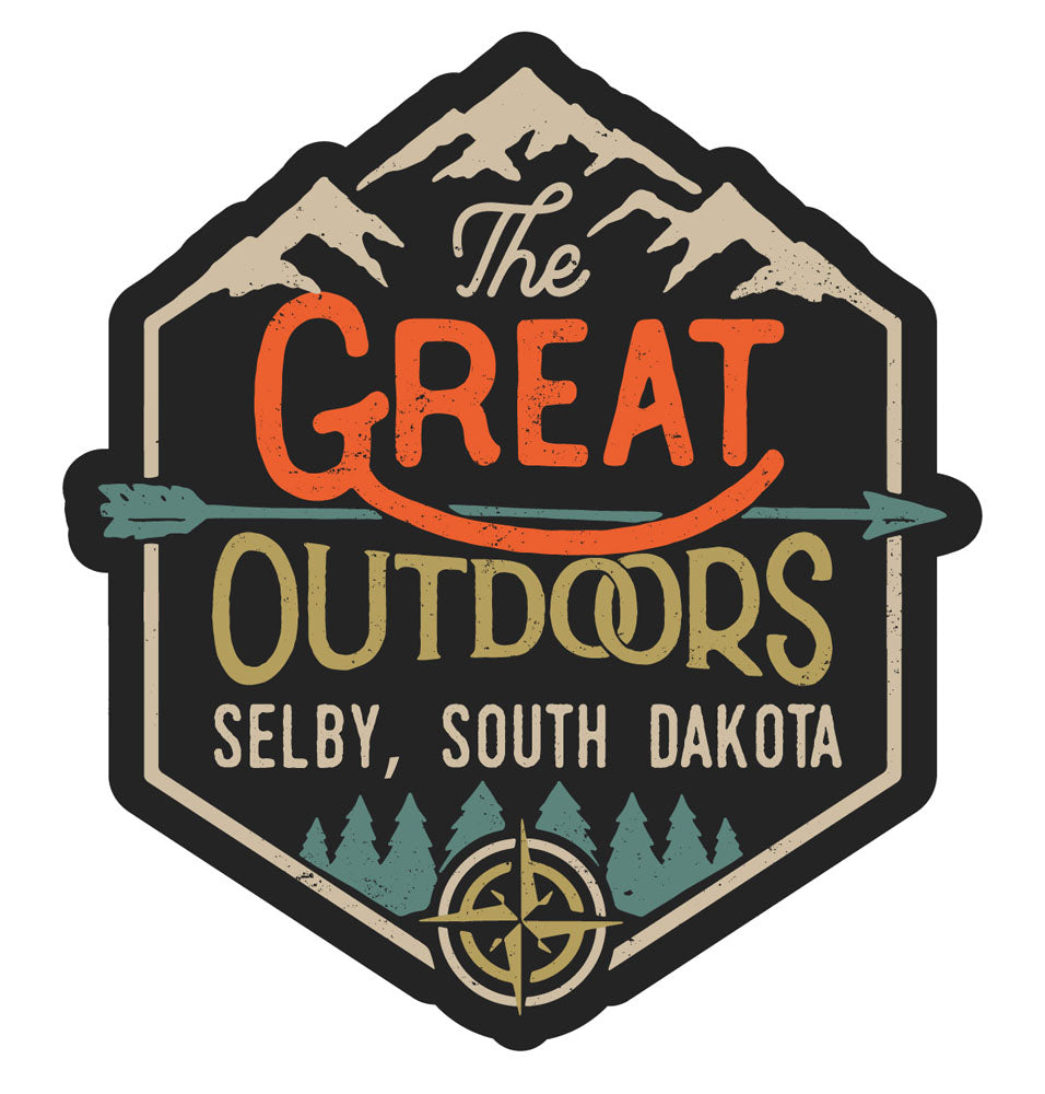 Selby South Dakota Souvenir Decorative Stickers (Choose theme and size)