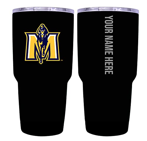 Custom Murray State University Black Insulated Tumbler - 24oz Engraved Stainless Steel Travel Mug