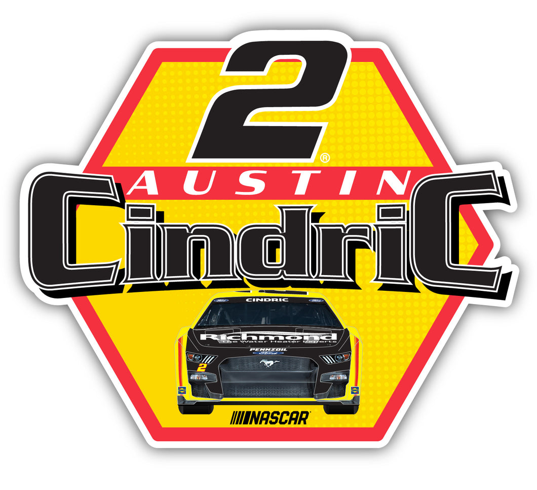 Austin Cindric #2 NASCAR Laser Cut Decal