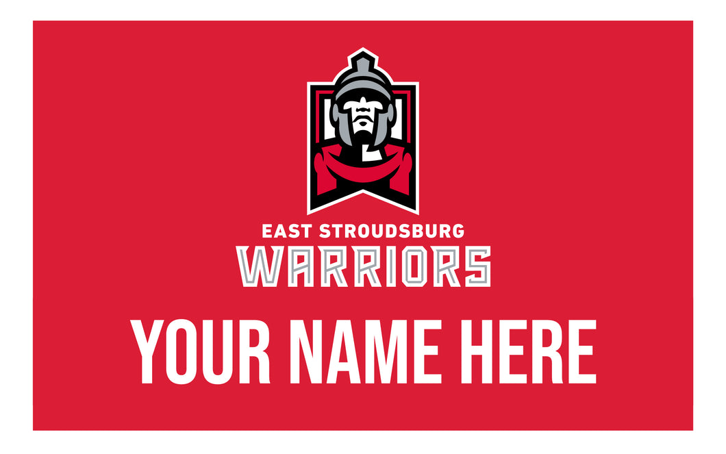 Personalized Customizable East Stroudsburg University Wood Sign with Frame Custom Name