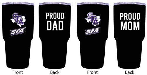 Stephen F. Austin State University Proud Parent 24 oz Insulated Tumblers Set - Black, Mom & Dad Edition