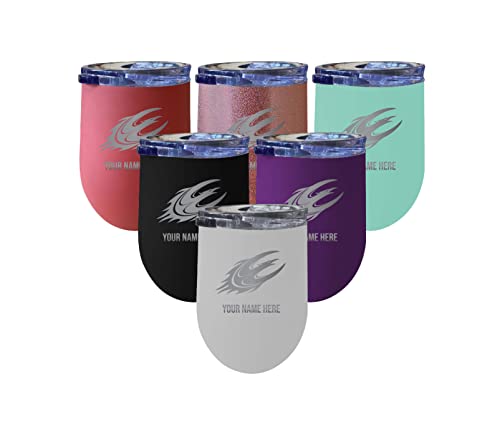Custom Elon University NCAA Etched Wine Tumbler - 12oz Personalized Stainless Steel Insulated Cup