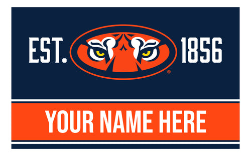 Personalized Customizable Auburn Tigers Wood Sign with Frame Custom Name