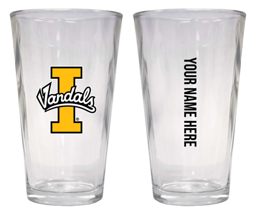 Customizable NCAA Idaho Vandals 16 oz Pint Glass – Perfect Gift Personalized With your own  or any fan name