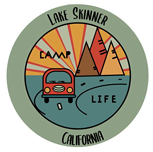 Lake Skinner California Souvenir Decorative Stickers (Choose theme and size)