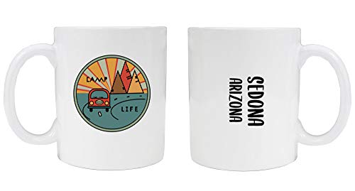 Sedona Arizona Souvenir Camp Life 8 oz Coffee Mug 2-Pack