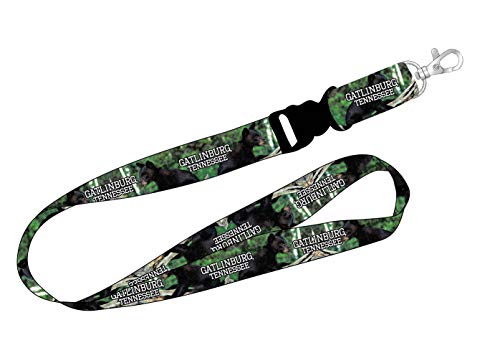 Gatlinburg Tennessee Smoky Mountains Bear Souvenir Lanyard with Breakaway Harness