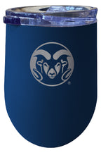 Load image into Gallery viewer, Colorado State Rams NCAA Laser-Etched Wine Tumbler - 12oz  Stainless Steel Insulated Cup

