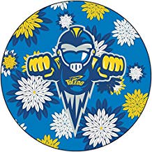 Toledo Rockets Round 4-Inch NCAA Floral Love Vinyl Sticker - Blossoming School Spirit Decal