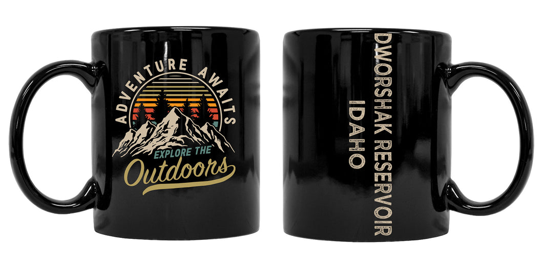 Dworshak Reservoir Idaho Souvenir Adventure Awaits 8 oz Coffee Mug 2-Pack