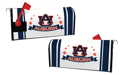 Auburn Tigers NCAA Officially Licensed Mailbox Cover Logo and Stripe Design