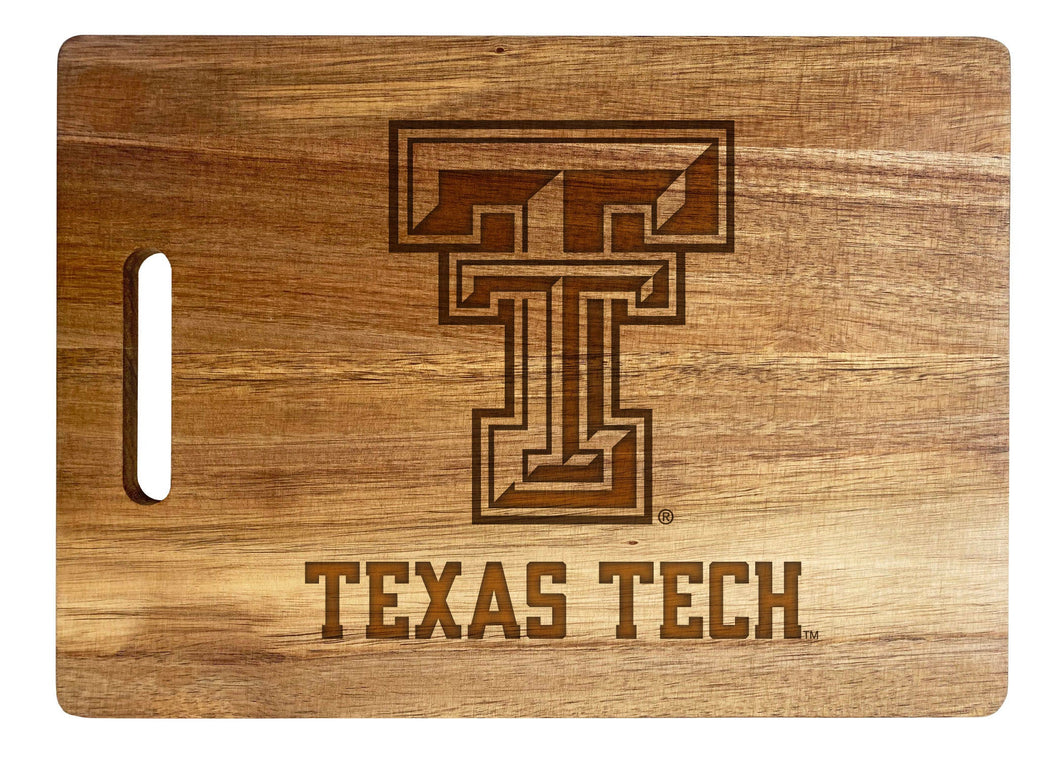 Texas Tech Red Raiders Showcase Acacia Wood Cutting Board - Large Central Logo