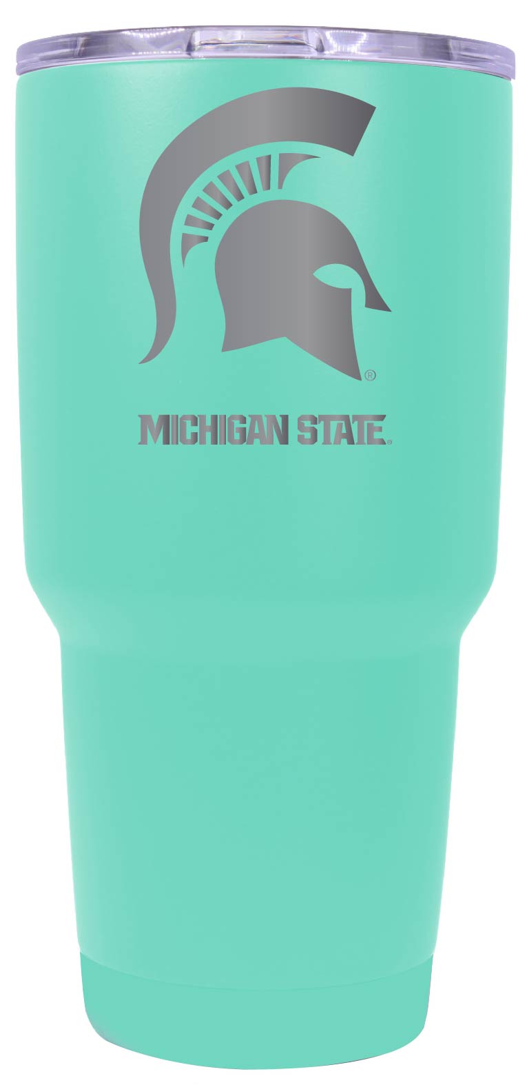 Michigan State Spartans Premium Laser Engraved Tumbler - 24oz Stainless Steel Insulated Mug Choose Your Color.
