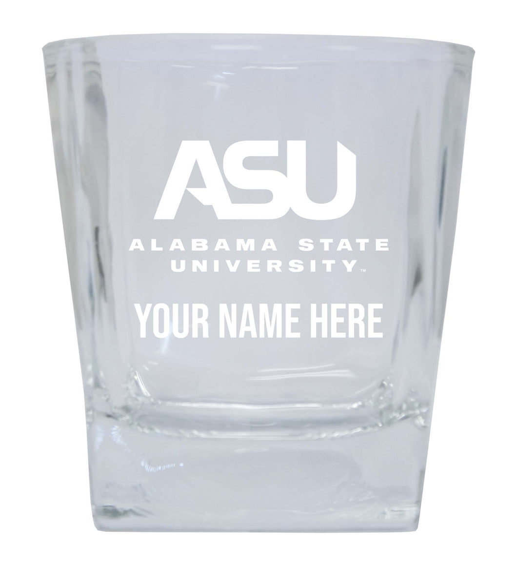 Alabama State University Custom College Etched Alumni 8oz Glass Tumbler