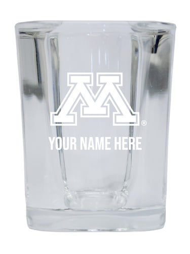 NCAA Minnesota Gophers Personalized 2oz Stemless Shot Glass - Custom Laser Etched 4-Pack