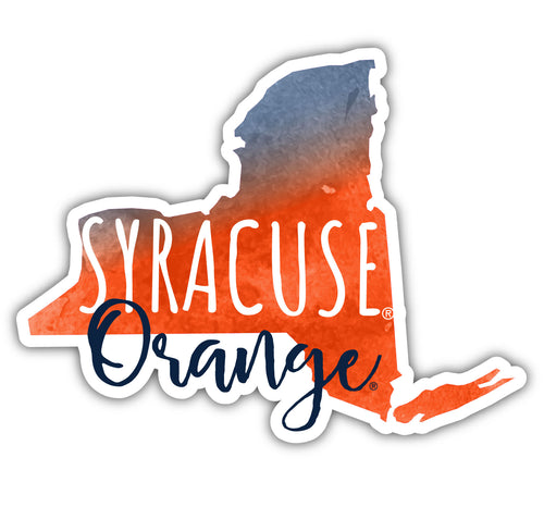 Syracuse Orange 2-Inch on one of its sides Watercolor Design NCAA Durable School Spirit Vinyl Decal Sticker