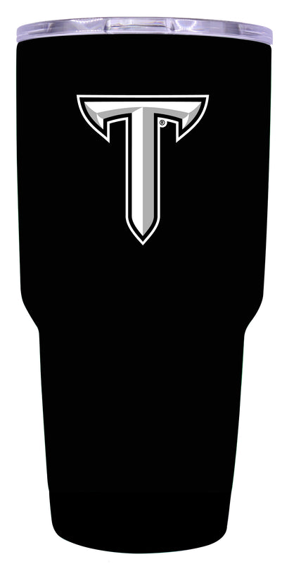 Troy University Mascot Logo Tumbler - 24oz Color-Choice Insulated Stainless Steel Mug