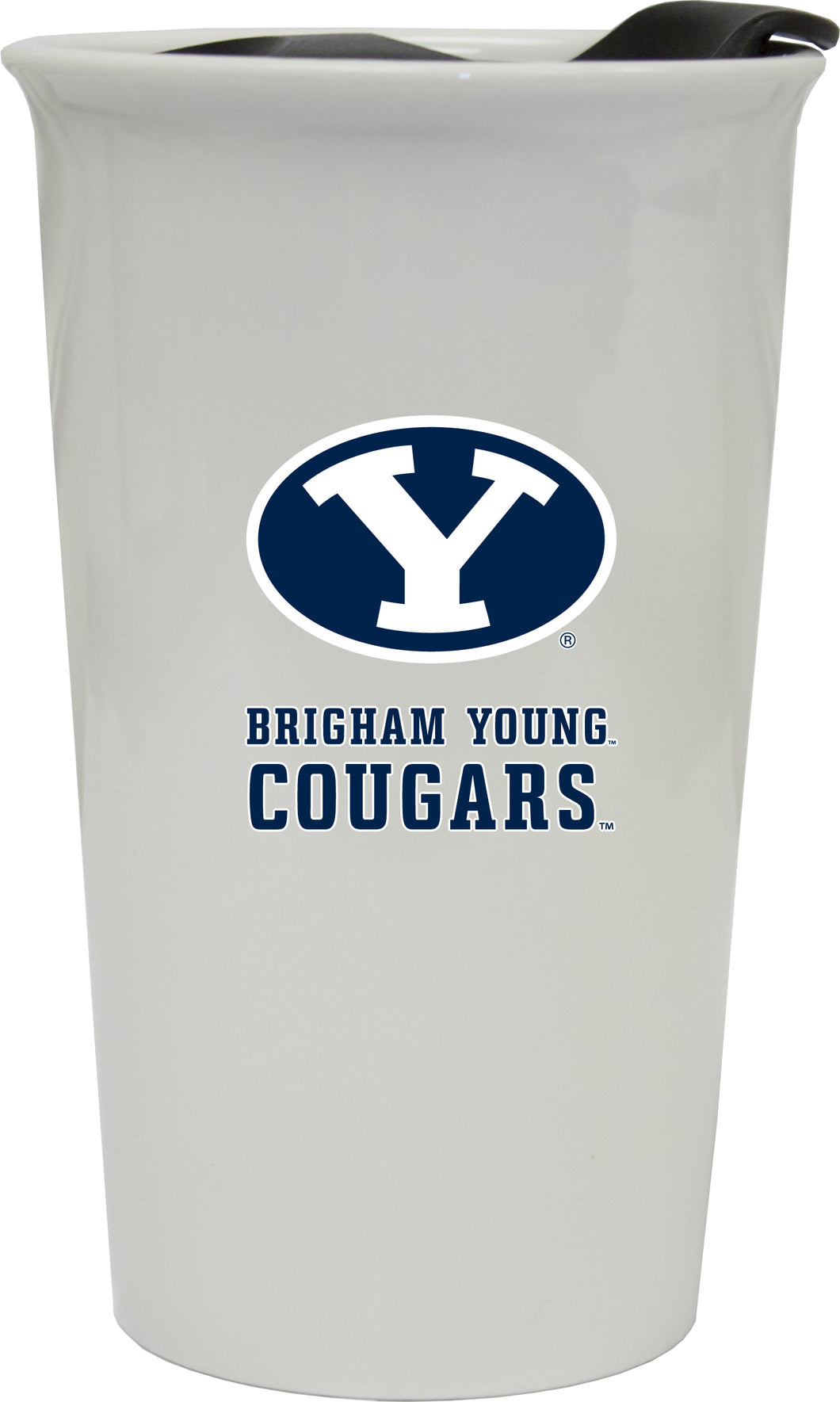 Brigham Young Cougars Double Walled Ceramic Tumbler