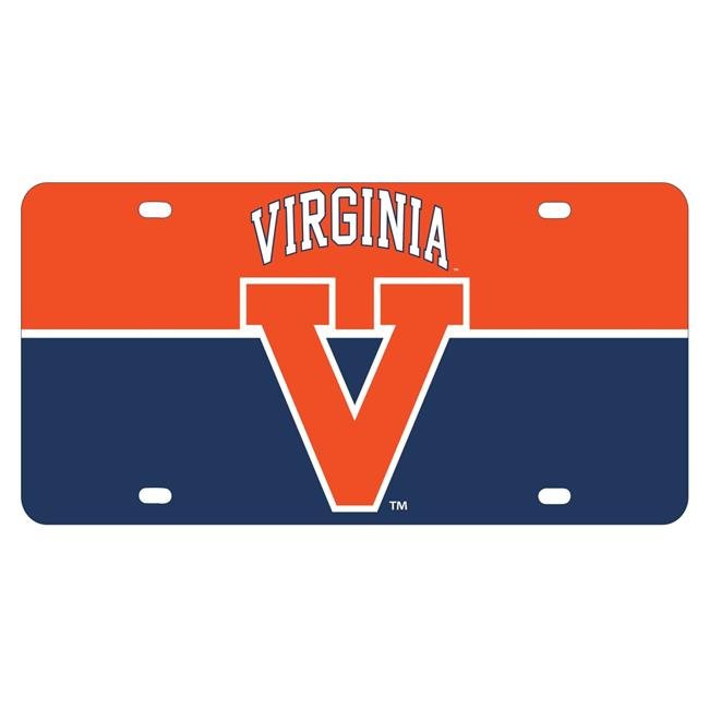 NCAA Virginia Cavaliers Metal License Plate - Lightweight, Sturdy & Versatile