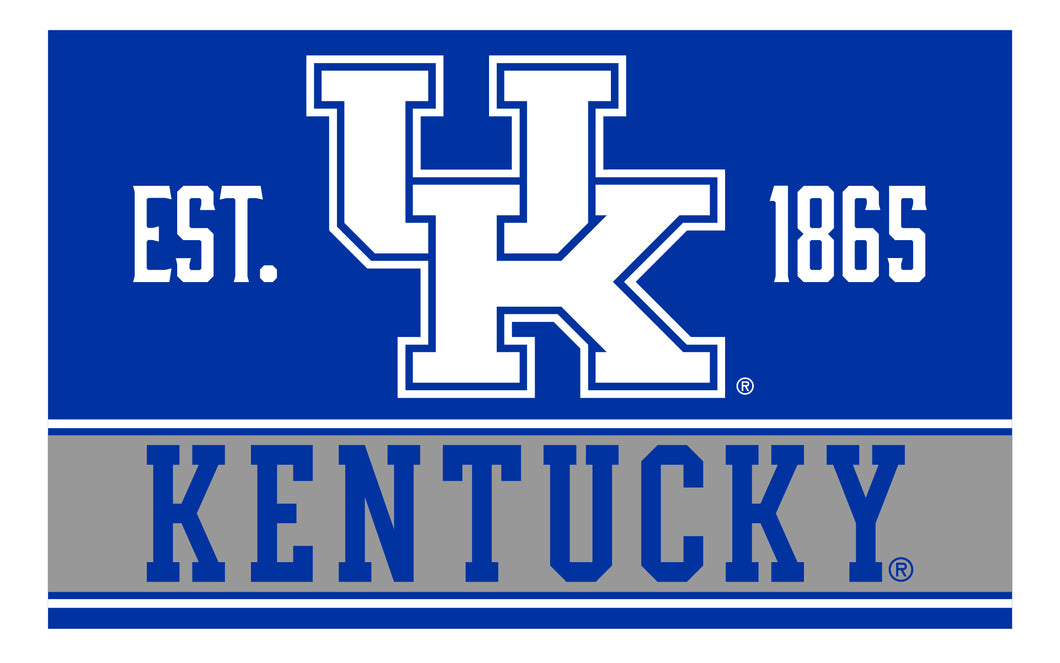 R and R Imports Kentucky Wildcats Wood Sign with Frame