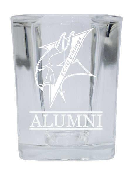 NCAA Elizabeth City State University Alumni 2oz Laser Etched Square Shot Glass 