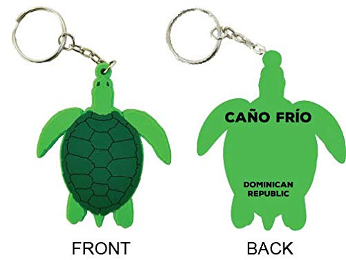 CaÒo FrÌo Dominican Republic Souvenir Green Turtle Keychain