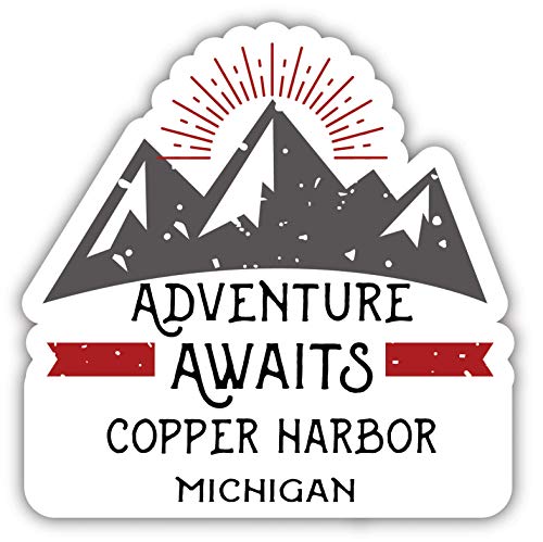 Copper Harbor Michigan Souvenir Decorative Stickers (Choose theme and size)